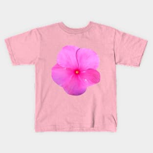 Pink Flower Red Center Kids T-Shirt